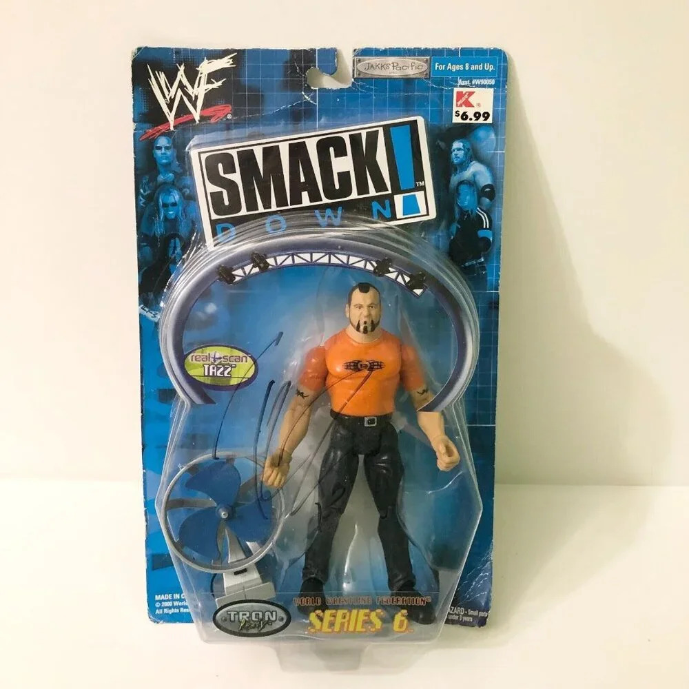 2000 Tazz WWF Smackdown Series 6 Wrestling Figure Signed